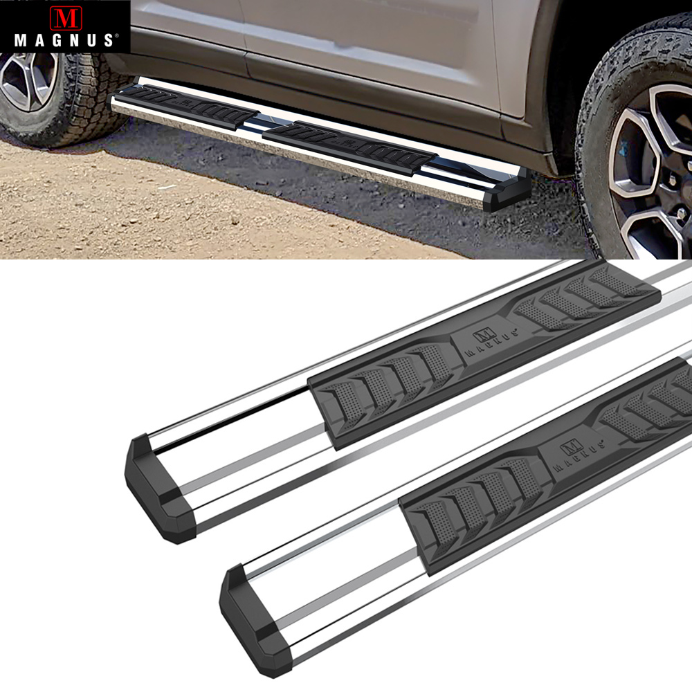 APS Chrome Nerf Bar Steps For 22-24 Jeep Grand Cherokee Grand