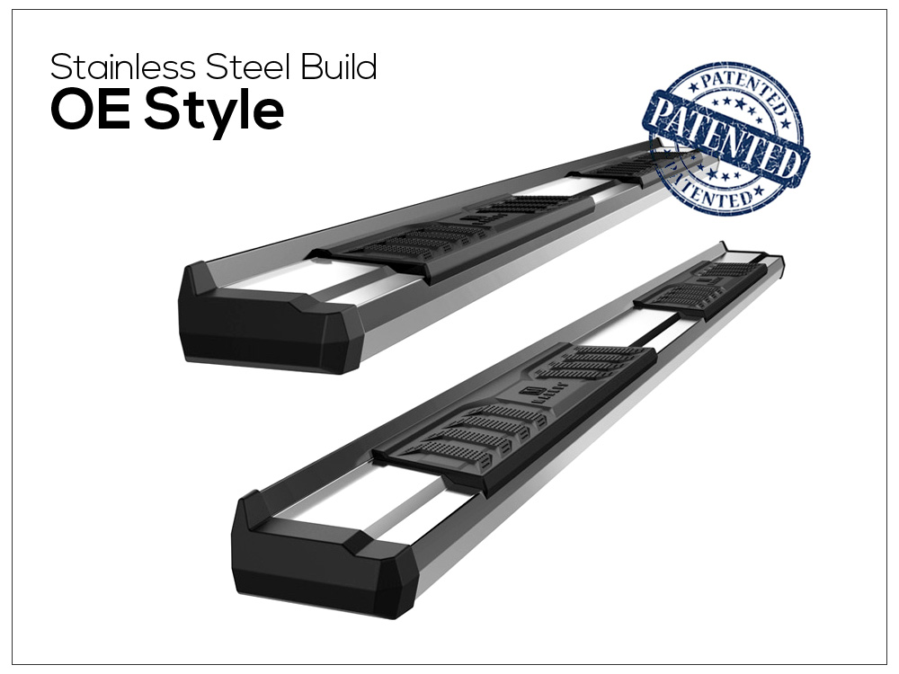 5-Inch Steel Running Board Side Steps – Fits Toyota Tacoma Regular Cab (2005-2023) – APS – Matte Black